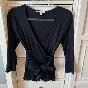 Express black 3/4 sleeve shirt, size XL